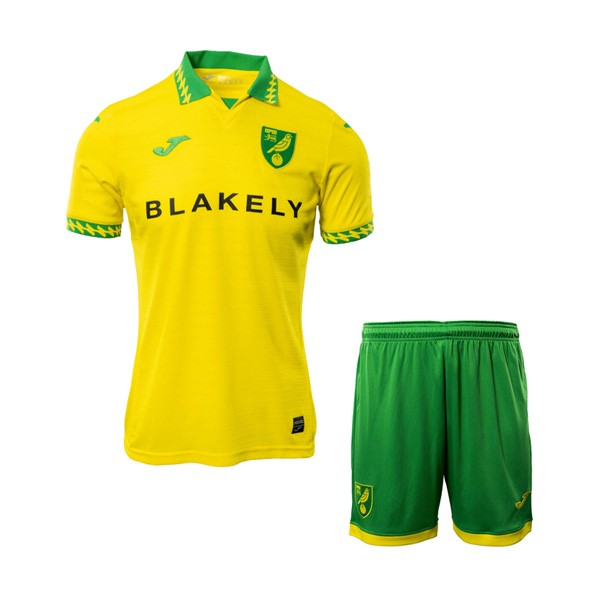 Camiseta Norwich City Primera equipo Niño 2025-26